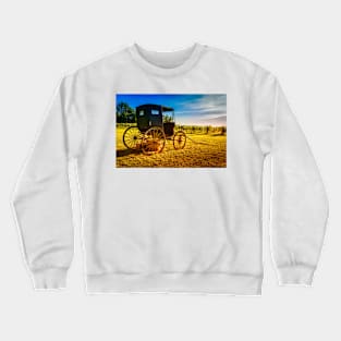 Old Horse Buggy At Sunset 1 Crewneck Sweatshirt